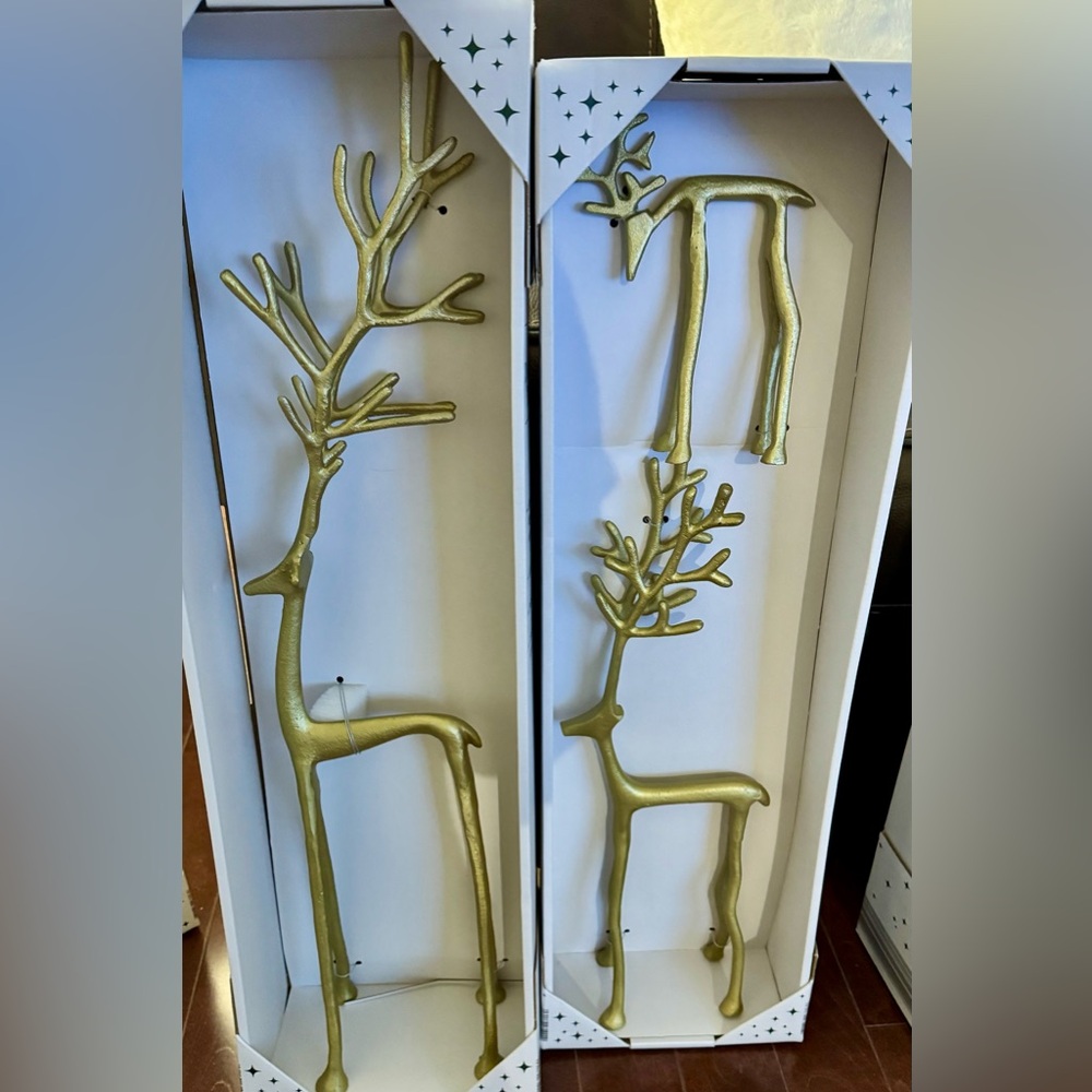 Aldi Merry Moments Gold 2024 Reindeer Set!